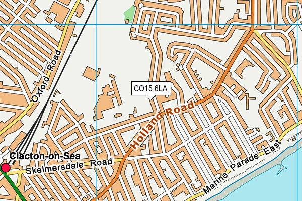 CO15 6LA map - OS VectorMap District (Ordnance Survey)