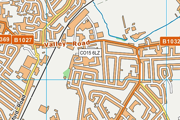 CO15 6LZ map - OS VectorMap District (Ordnance Survey)
