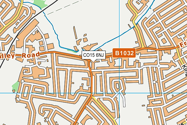 CO15 6NJ map - OS VectorMap District (Ordnance Survey)