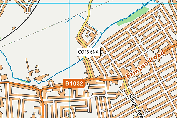 CO15 6NX map - OS VectorMap District (Ordnance Survey)