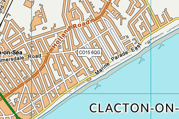 CO15 6QG map - OS VectorMap District (Ordnance Survey)