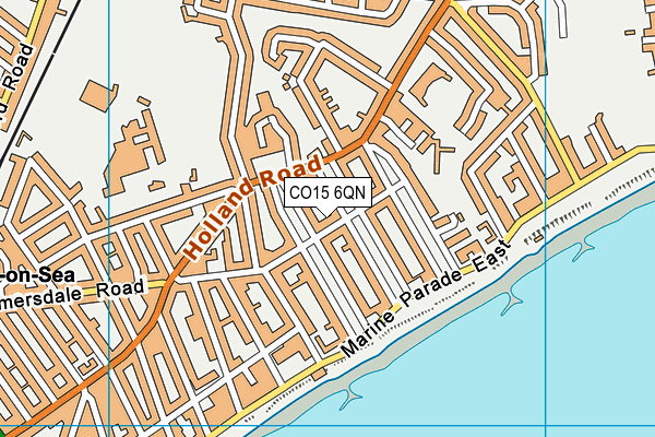CO15 6QN map - OS VectorMap District (Ordnance Survey)
