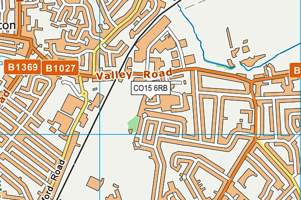 CO15 6RB map - OS VectorMap District (Ordnance Survey)