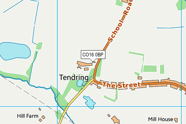 Tendring Primary School map (CO16 0BP) - OS VectorMap District (Ordnance Survey)