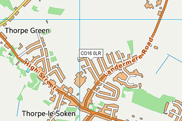 CO16 0LR map - OS VectorMap District (Ordnance Survey)