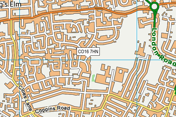 CO16 7HN map - OS VectorMap District (Ordnance Survey)
