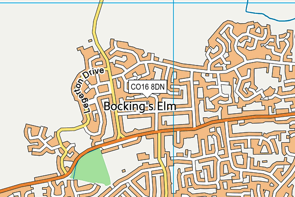 CO16 8DN map - OS VectorMap District (Ordnance Survey)