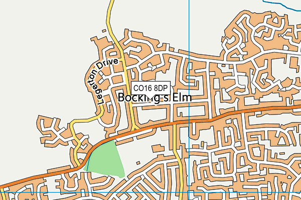 CO16 8DP map - OS VectorMap District (Ordnance Survey)