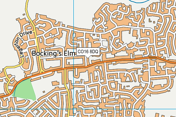 CO16 8DQ map - OS VectorMap District (Ordnance Survey)