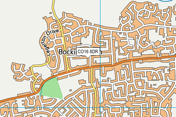 CO16 8DR map - OS VectorMap District (Ordnance Survey)