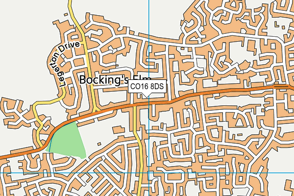 CO16 8DS map - OS VectorMap District (Ordnance Survey)