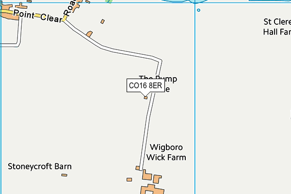 CO16 8ER map - OS VectorMap District (Ordnance Survey)