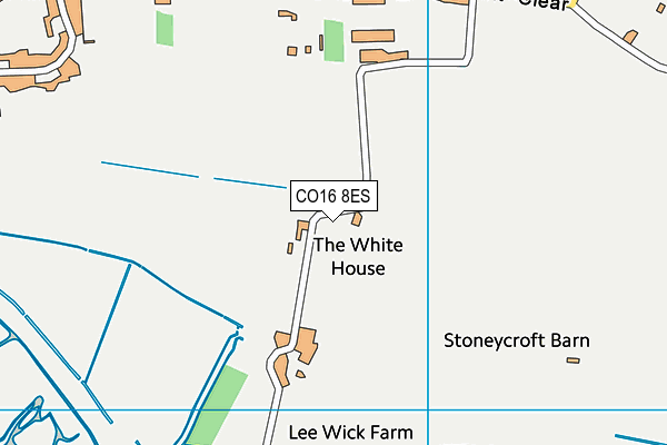 CO16 8ES map - OS VectorMap District (Ordnance Survey)