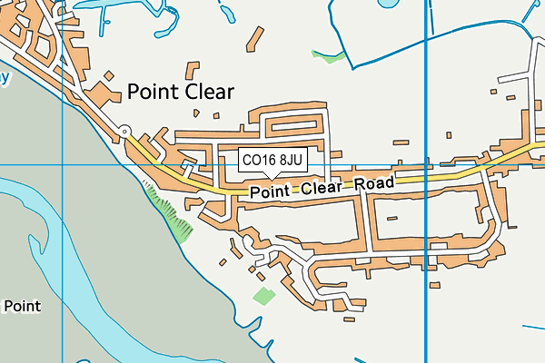 CO16 8JU map - OS VectorMap District (Ordnance Survey)