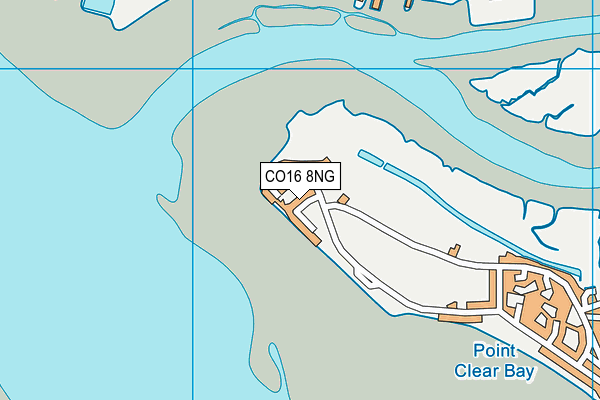 CO16 8NG map - OS VectorMap District (Ordnance Survey)