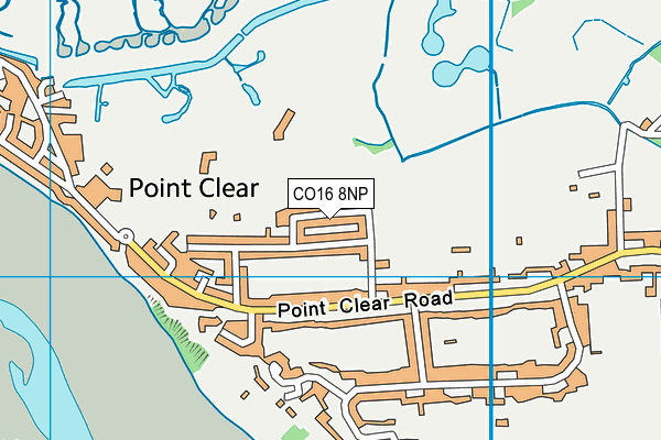 CO16 8NP map - OS VectorMap District (Ordnance Survey)