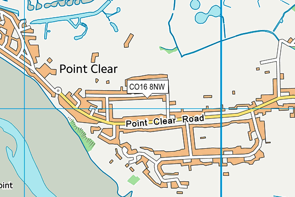 CO16 8NW map - OS VectorMap District (Ordnance Survey)