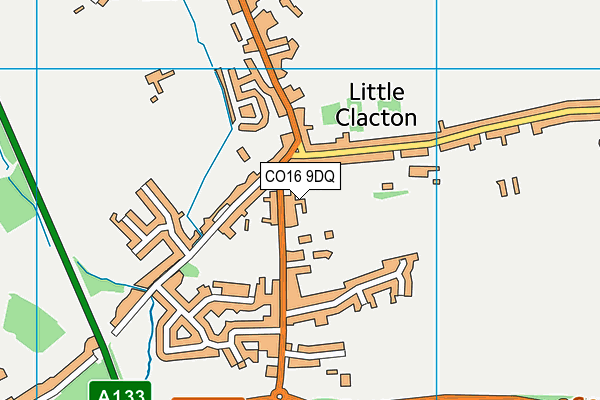 CO16 9DQ map - OS VectorMap District (Ordnance Survey)