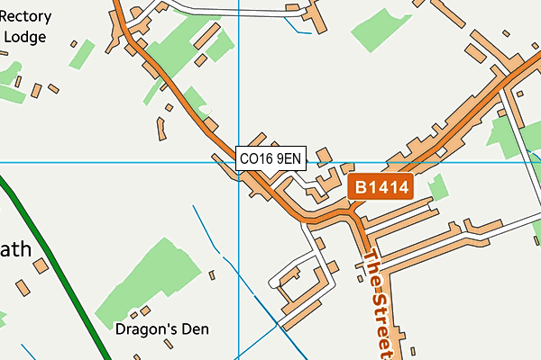 CO16 9EN map - OS VectorMap District (Ordnance Survey)