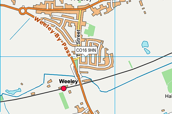 CO16 9HN map - OS VectorMap District (Ordnance Survey)