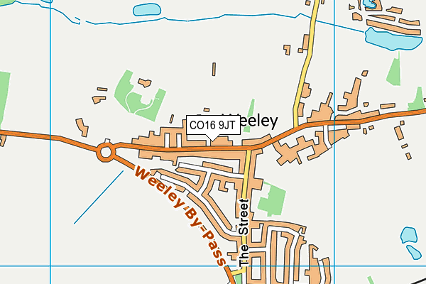 Map of RAINBOW NURSERY (WEELEY) LLP at district scale