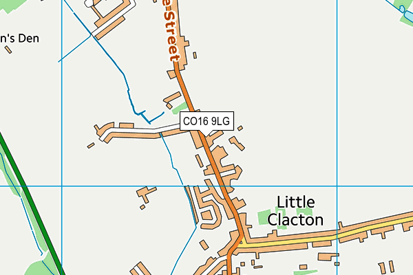 CO16 9LG map - OS VectorMap District (Ordnance Survey)