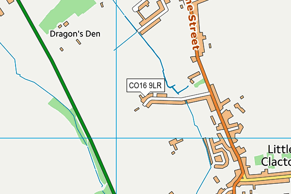 CO16 9LR map - OS VectorMap District (Ordnance Survey)