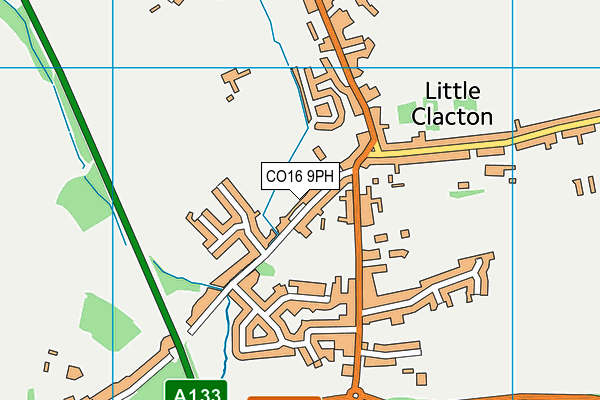 Engaines Primary School and Nursery map (CO16 9PH) - OS VectorMap District (Ordnance Survey)