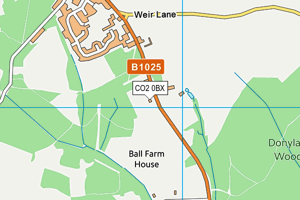 CO2 0BX map - OS VectorMap District (Ordnance Survey)