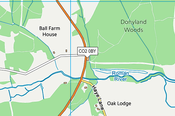 CO2 0BY map - OS VectorMap District (Ordnance Survey)