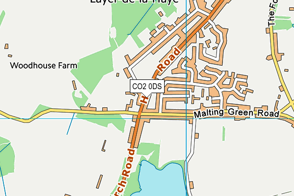 Layer-de-la-Haye Church of England Voluntary Controlled Primary School map (CO2 0DS) - OS VectorMap District (Ordnance Survey)