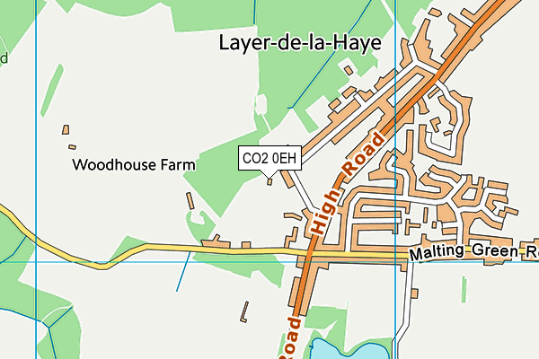 CO2 0EH map - OS VectorMap District (Ordnance Survey)