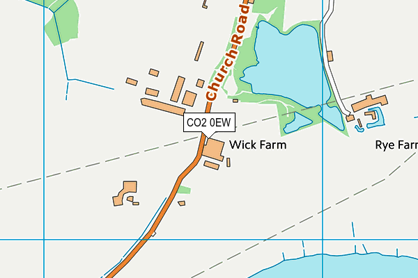 CO2 0EW map - OS VectorMap District (Ordnance Survey)