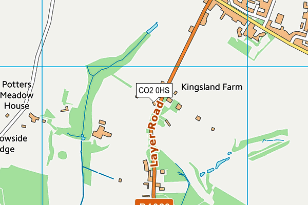 Bannatyne Health Club (Colchester Kingsford Park) map (CO2 0HS) - OS VectorMap District (Ordnance Survey)