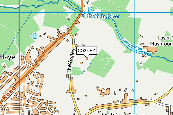 CO2 0HZ map - OS VectorMap District (Ordnance Survey)