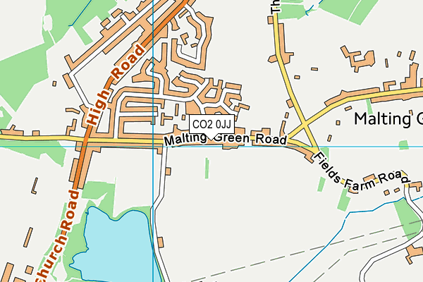 CO2 0JJ map - OS VectorMap District (Ordnance Survey)