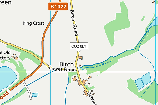 CO2 0LY map - OS VectorMap District (Ordnance Survey)