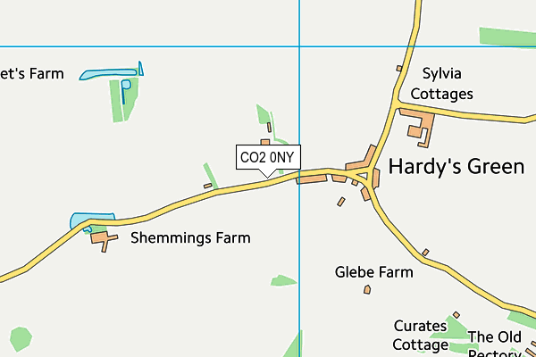 CO2 0NY map - OS VectorMap District (Ordnance Survey)