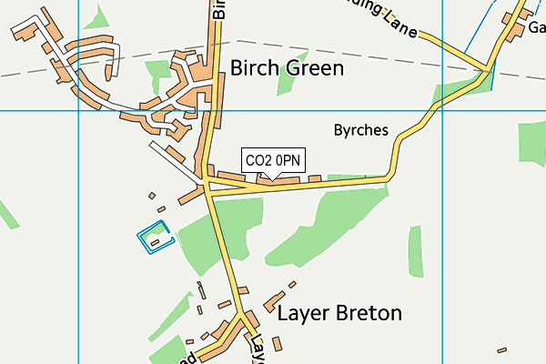 CO2 0PN map - OS VectorMap District (Ordnance Survey)