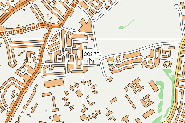 CO2 7FJ map - OS VectorMap District (Ordnance Survey)