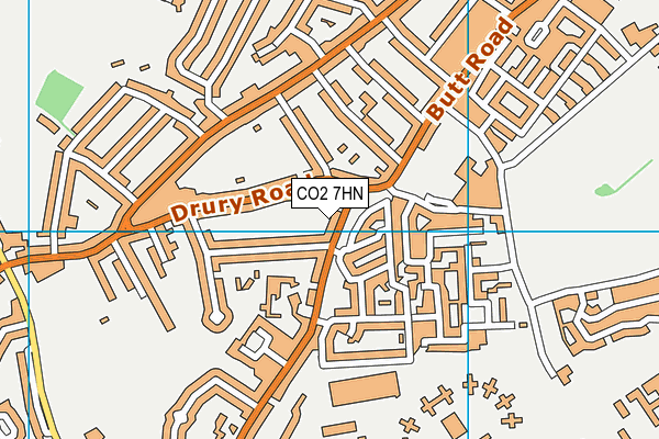 CO2 7HN map - OS VectorMap District (Ordnance Survey)