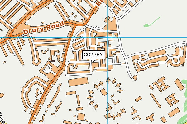 CO2 7HY map - OS VectorMap District (Ordnance Survey)