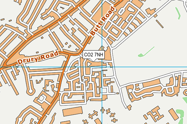 CO2 7NH map - OS VectorMap District (Ordnance Survey)