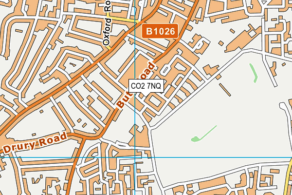 CO2 7NQ map - OS VectorMap District (Ordnance Survey)