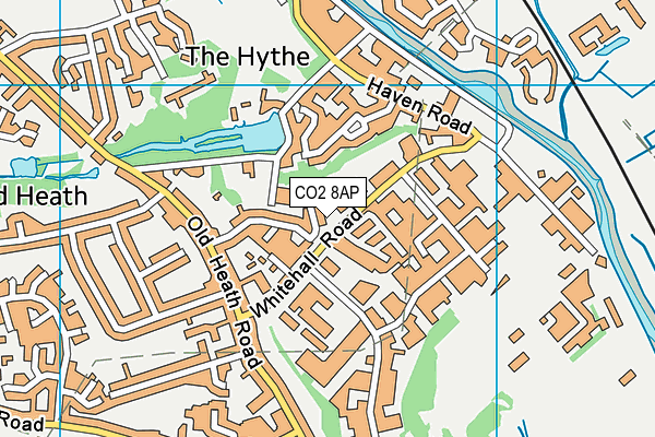 CO2 8AP map - OS VectorMap District (Ordnance Survey)