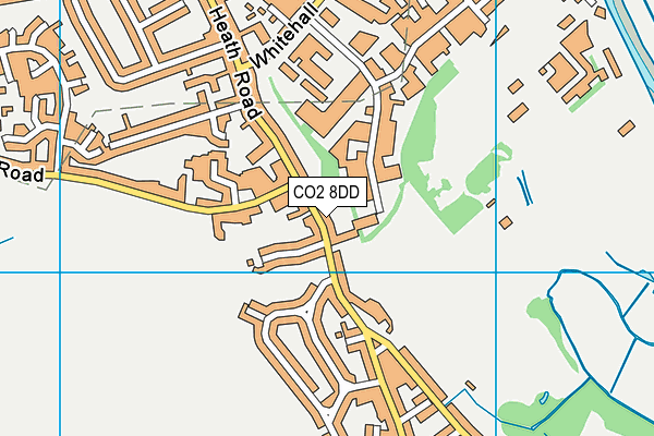 Old Heath Community Primary School map (CO2 8DD) - OS VectorMap District (Ordnance Survey)