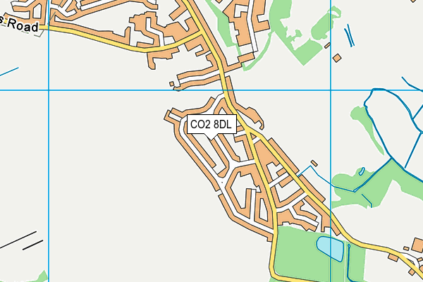 CO2 8DL map - OS VectorMap District (Ordnance Survey)