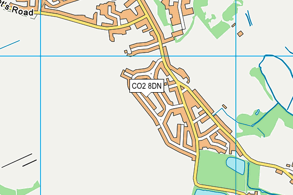 CO2 8DN map - OS VectorMap District (Ordnance Survey)