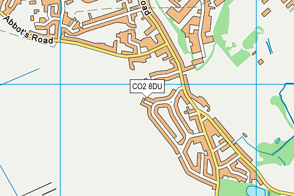 CO2 8DU map - OS VectorMap District (Ordnance Survey)