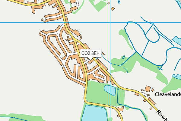 CO2 8EH map - OS VectorMap District (Ordnance Survey)